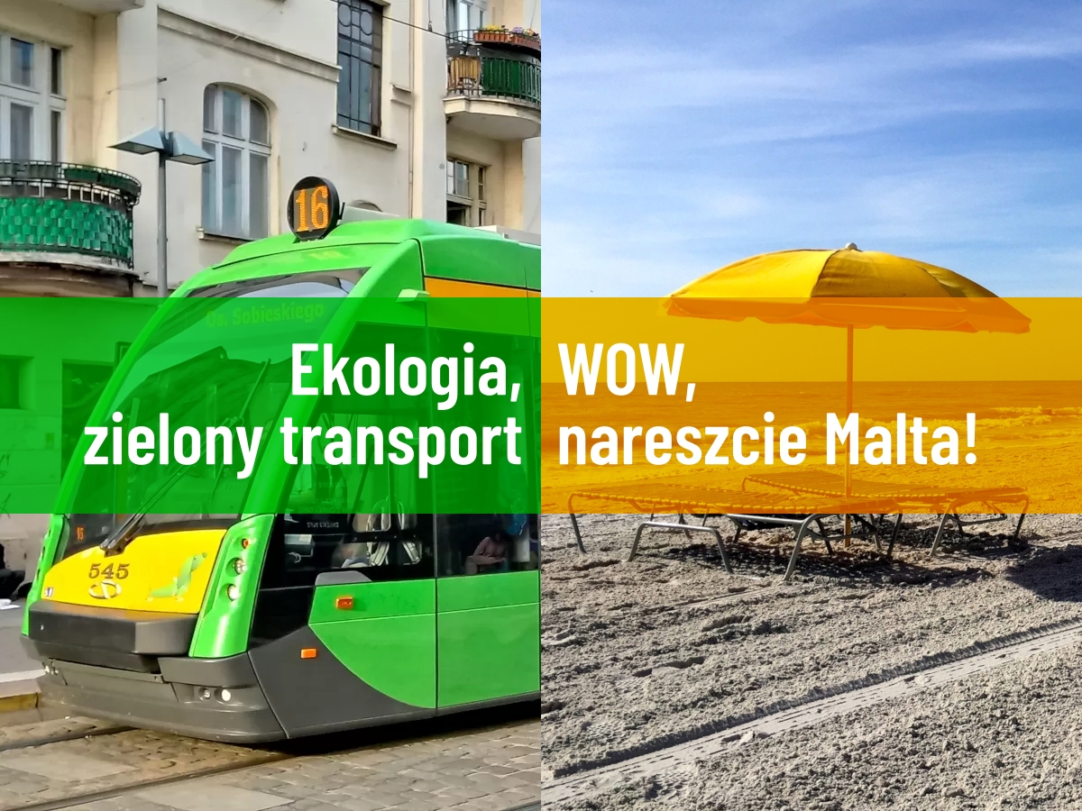 Ekohipokryzja: dziś fotka w tramwaju, jutro wylot do Grecji. Zrównoważony transport, MakeZbiorKomGreatAgain