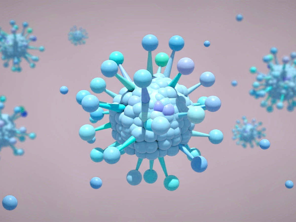 Koronawirus SARS-CoV-2: wizualizacja komórki choroby COVID-19