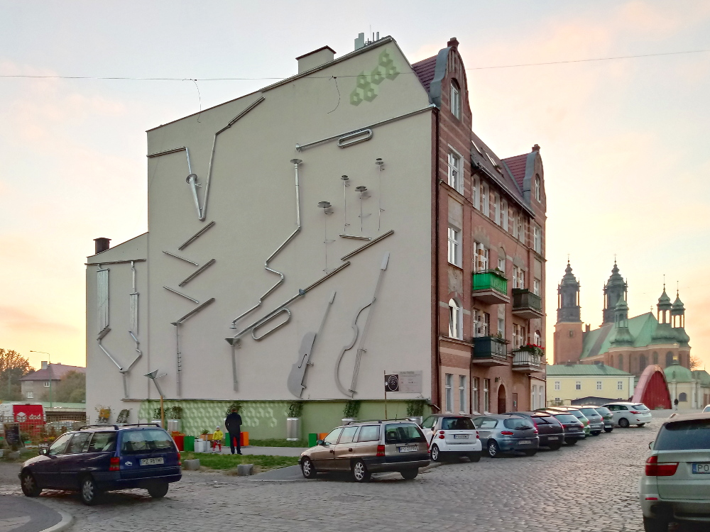 Śródka Zielona Impresja mural instalacja artystyczna Poznań