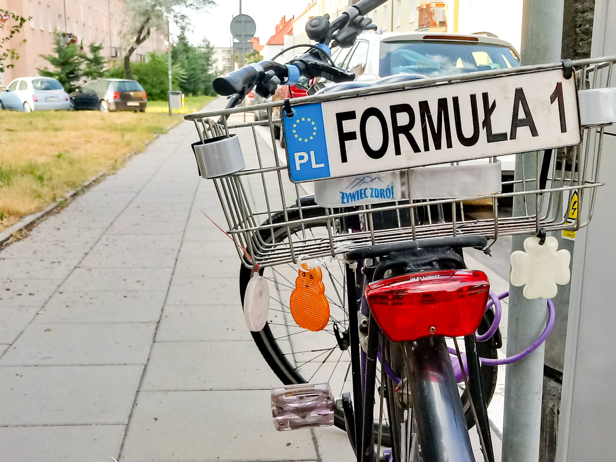 Poznań Jeżyce rower Formuła 1