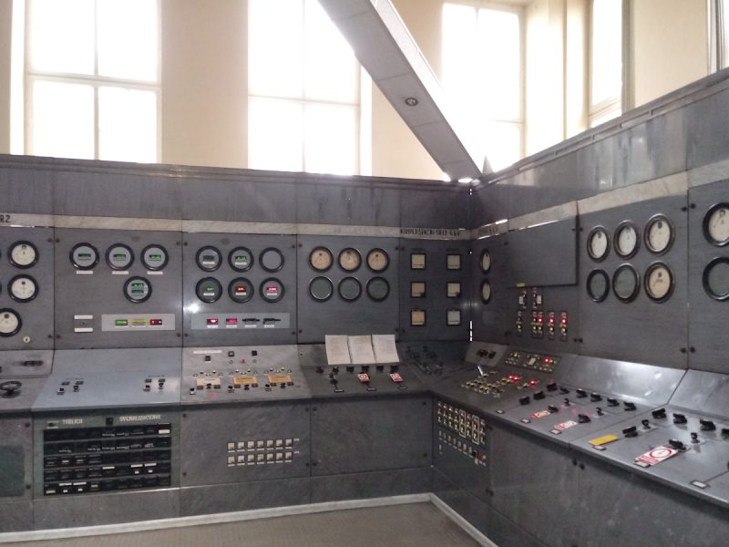 Nastawnia elektrociepłowni Garbary Czarnobyl pulpit