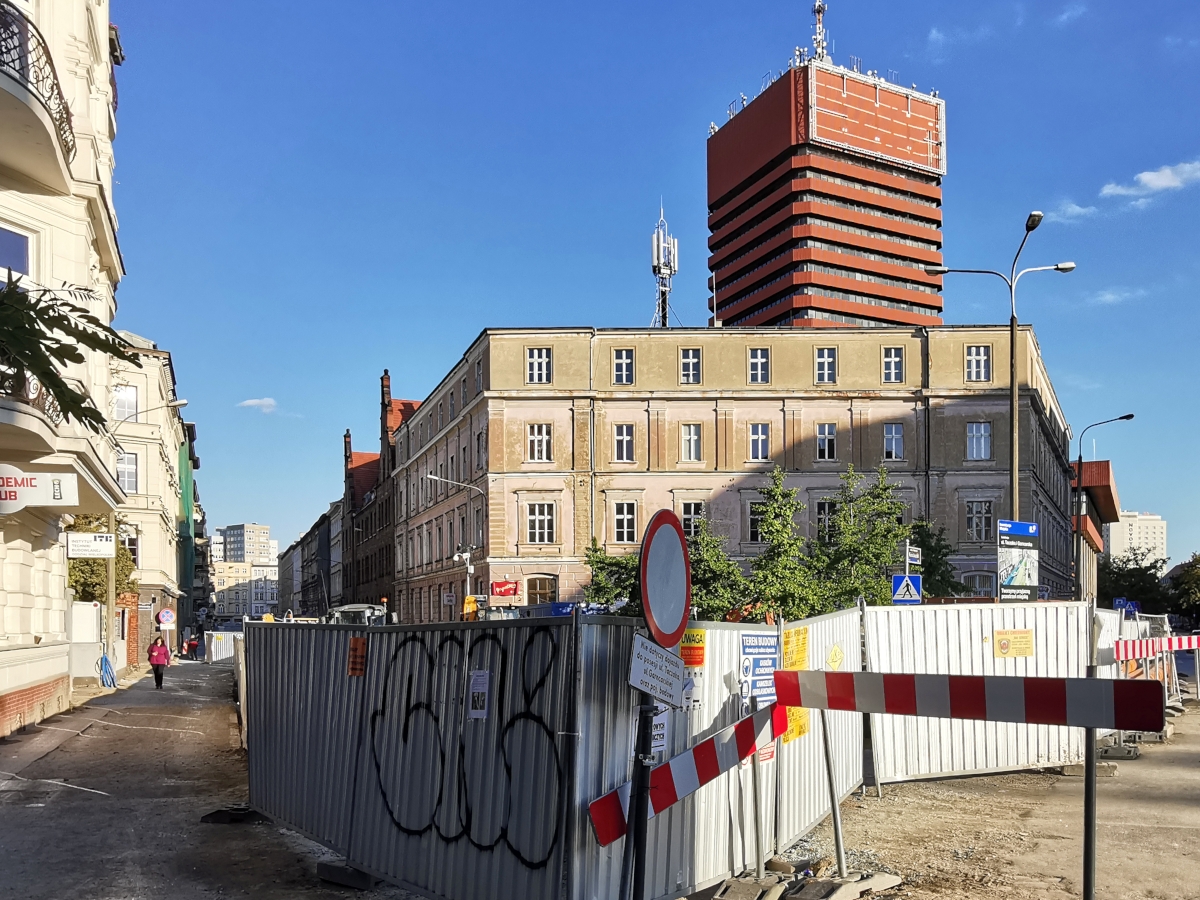 Przebudowa ulicy Taczaka. Zaczynamy widokiem od strony ulicy Kościuszki