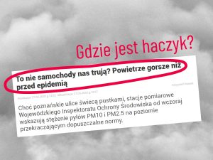 Choć ulice świecą pustkami, powietrze nie musi być lepsze. Słowo o zanieczyszczeniach